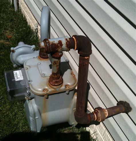 painting gas meter